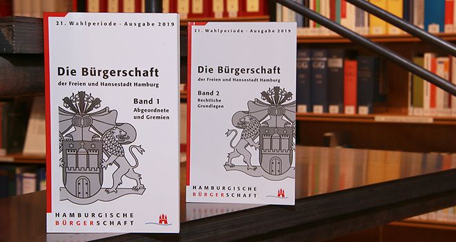 Handbücher 1 und 2 der Hamburgischen Bürgerschaft